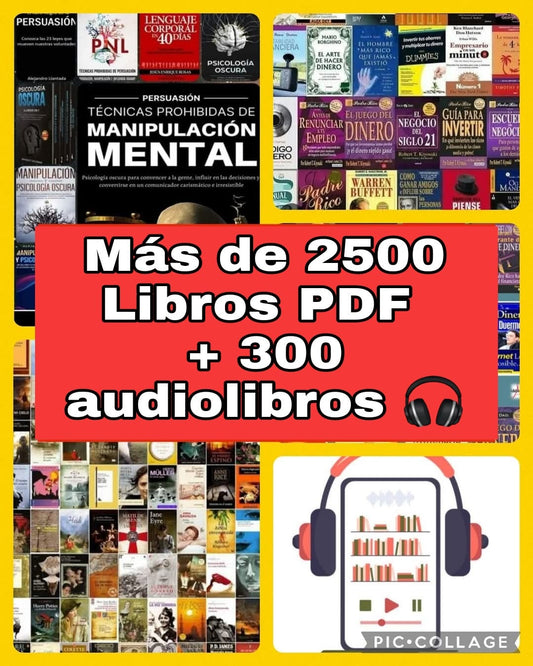 🧠📖 Sabiduría Total: 2,500 Libros + 300 Audiolibros